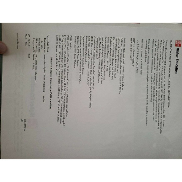 Elementary and Intermediate Algebra Second Edition Mark Dugopolski UOP - Picture 3 of 3